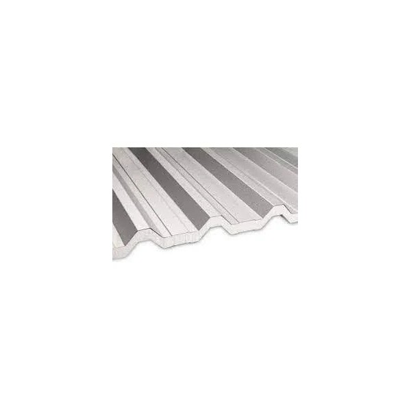 Telha TP 40 aluzinco 0,43 mm, cor natural com EPS 30 mm formato trapézio