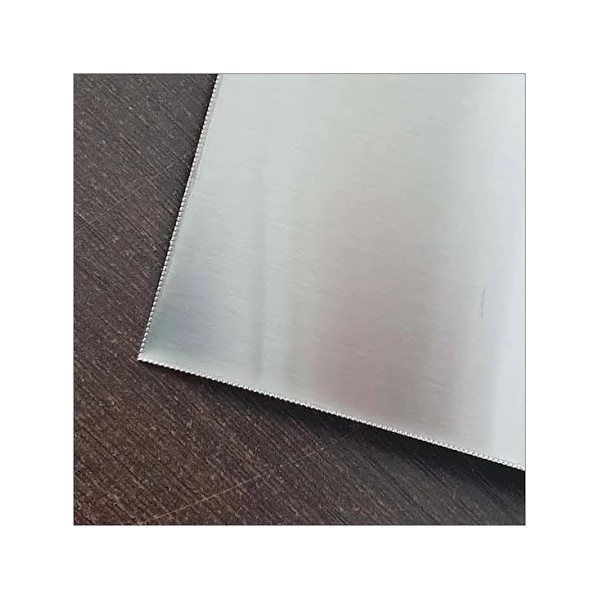 Chapa de aço inox escovado 500 x 625 mm