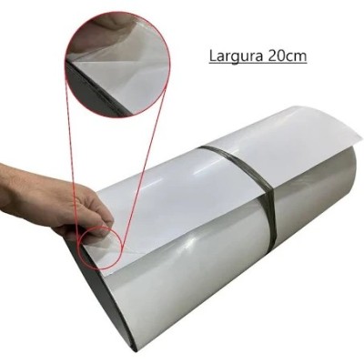 Chapa Aço Galvalume em Bobina Pintada Branco Largura 20cm