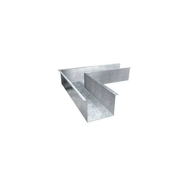 Esquadro Externo Calha Quadrada Corte 33 Galvanizado